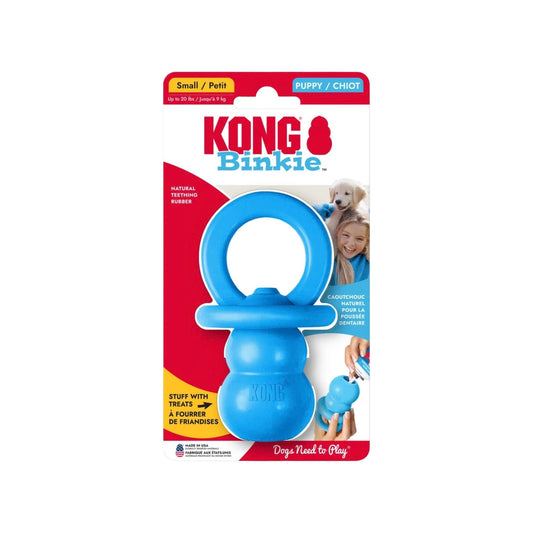 Синяя игрушка-соска KONG для щенков, размер S