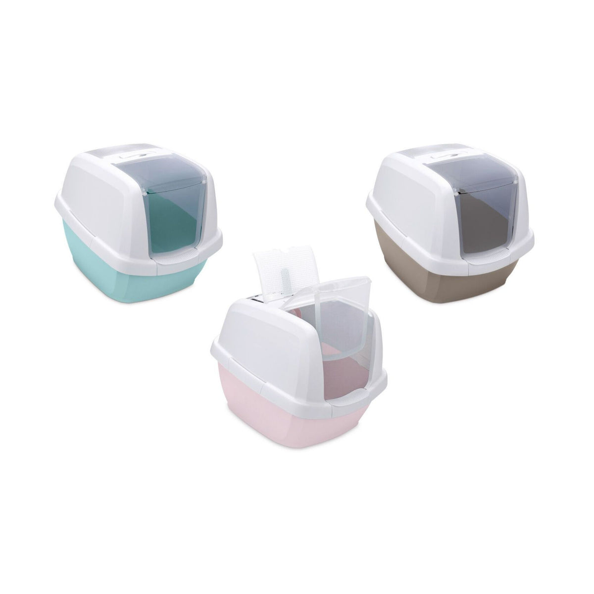 IMAC שירותים סגורים לחתולים גדול צבע ורוד אימאק מאדי
