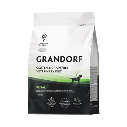 ‏GRANDORF VET Renal גרנדורף רנל אוכל רפואי לכלב לתמיכה בתפקוד הכליות בטעם הודו 3 ק״ג