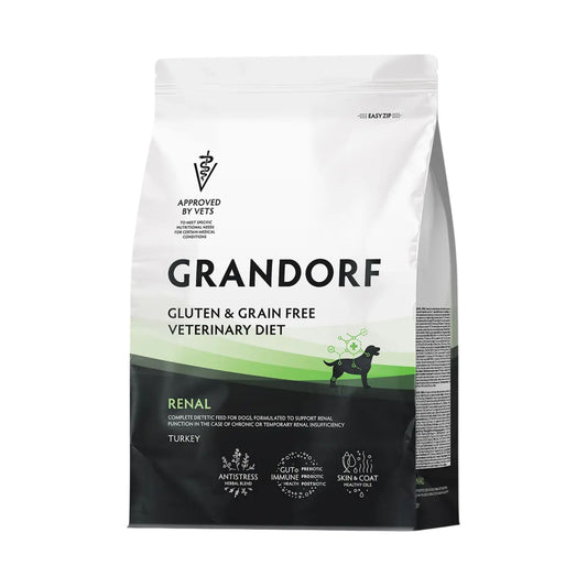 ‏GRANDORF VET Renal גרנדורף רנל אוכל רפואי לכלב לתמיכה בתפקוד הכליות בטעם הודו 3 ק״ג