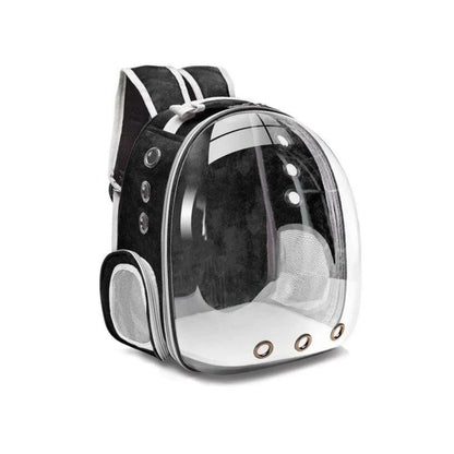 תיק גב שקוף לחתולים וכלבים צבע שחור