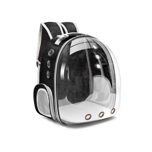 תיק גב שקוף לחתולים וכלבים צבע שחור