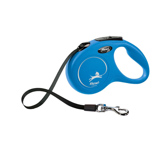 Flexi Blue S, поводок-рулетка для собак, 5 метров, размер S