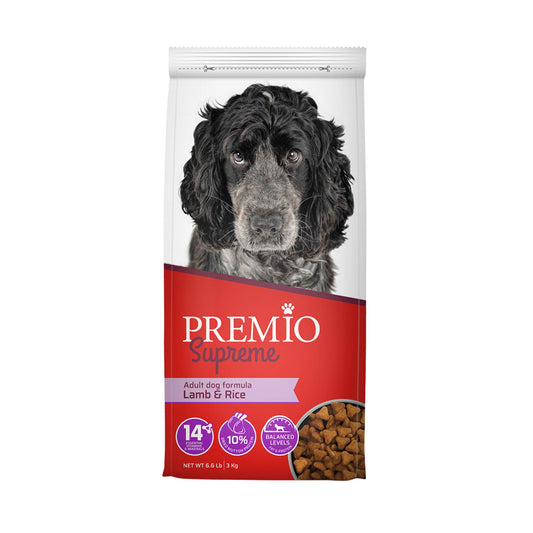Premio פרמיו מזון יבש לכלבים בוגרים כבש ואורז 3 ק״ג