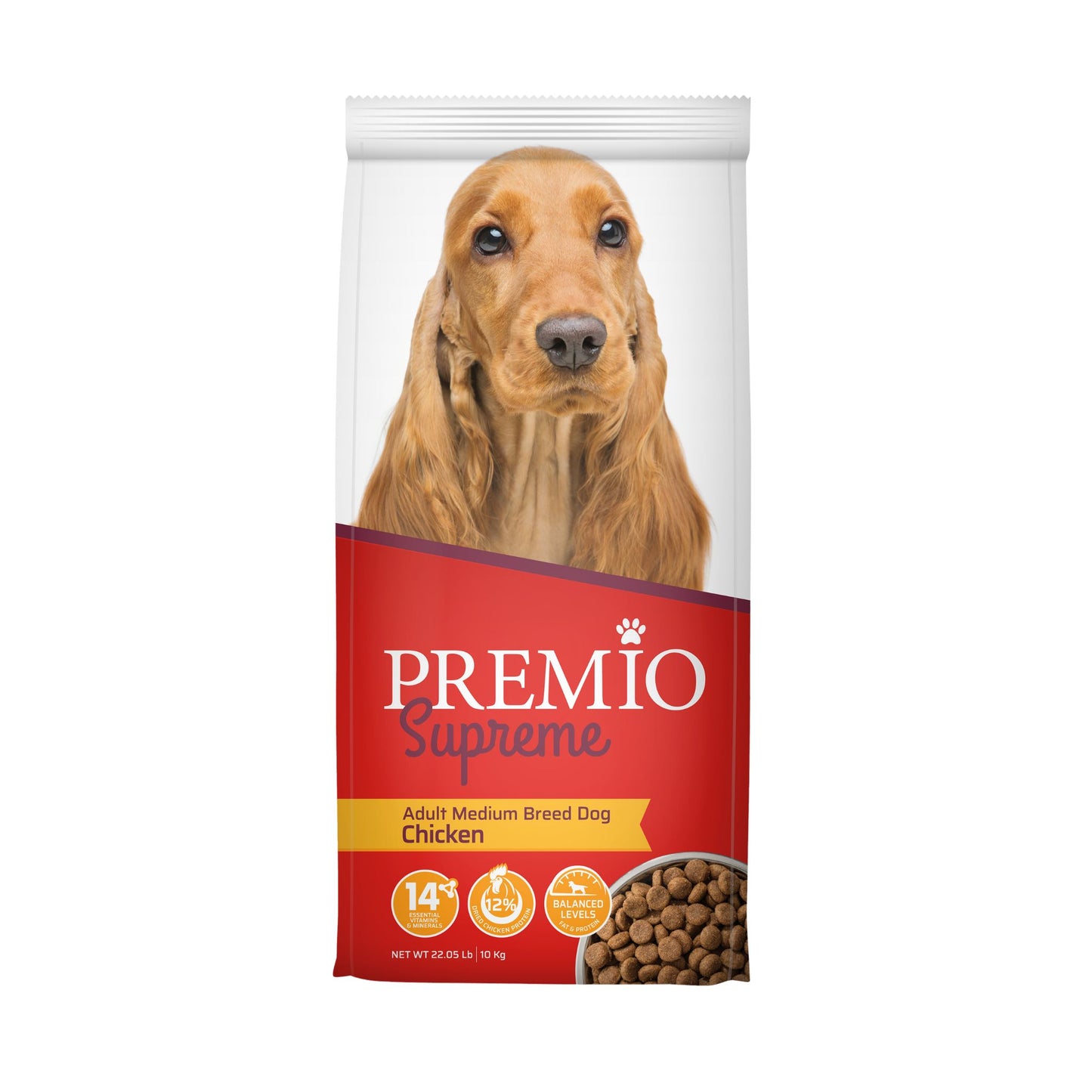 Premio פרמיו מזון יבש לכלבים בוגרים עוף 3 ק״ג