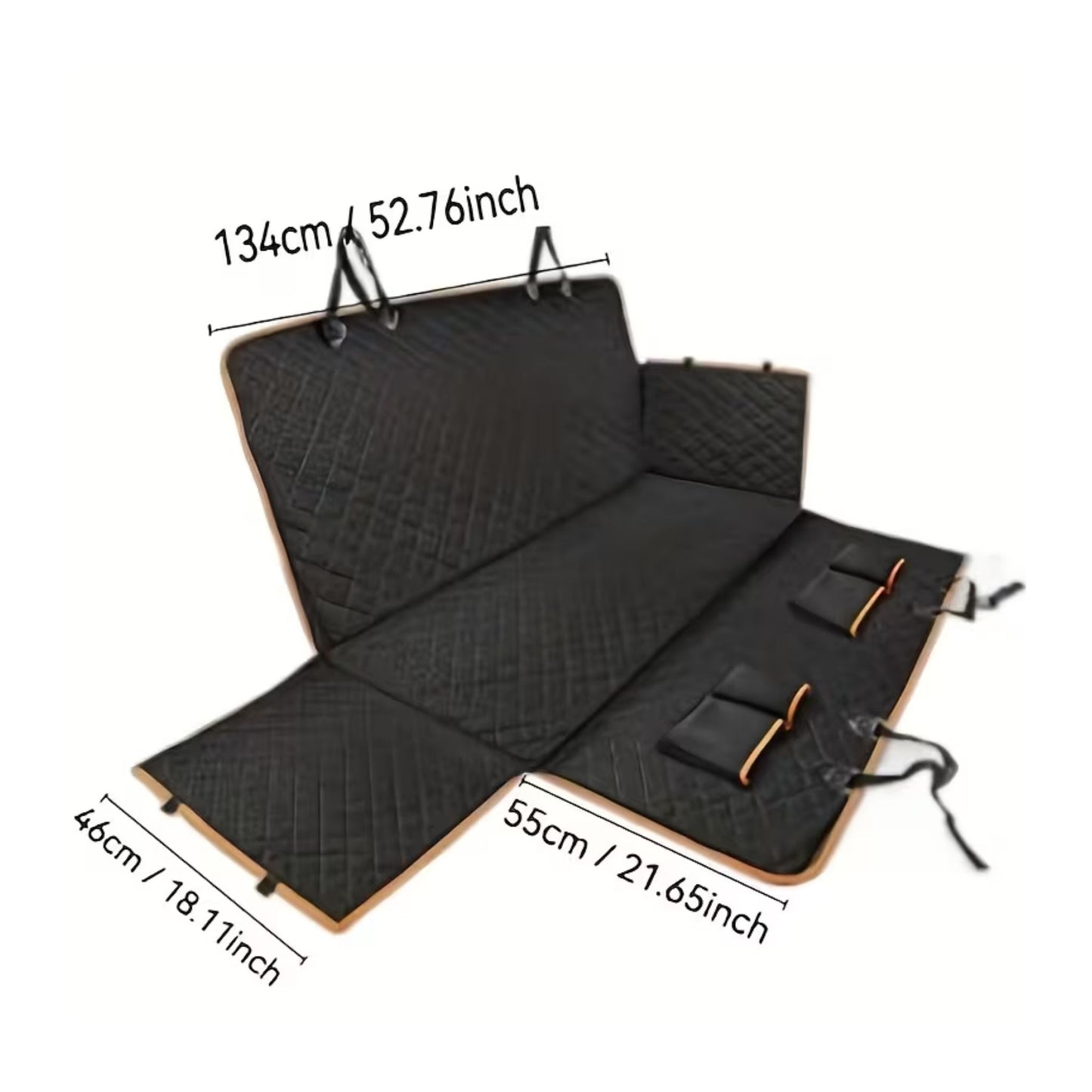 כיסוי מושב אחורי לרכב לכלב עם כיסוי דלתות מלא