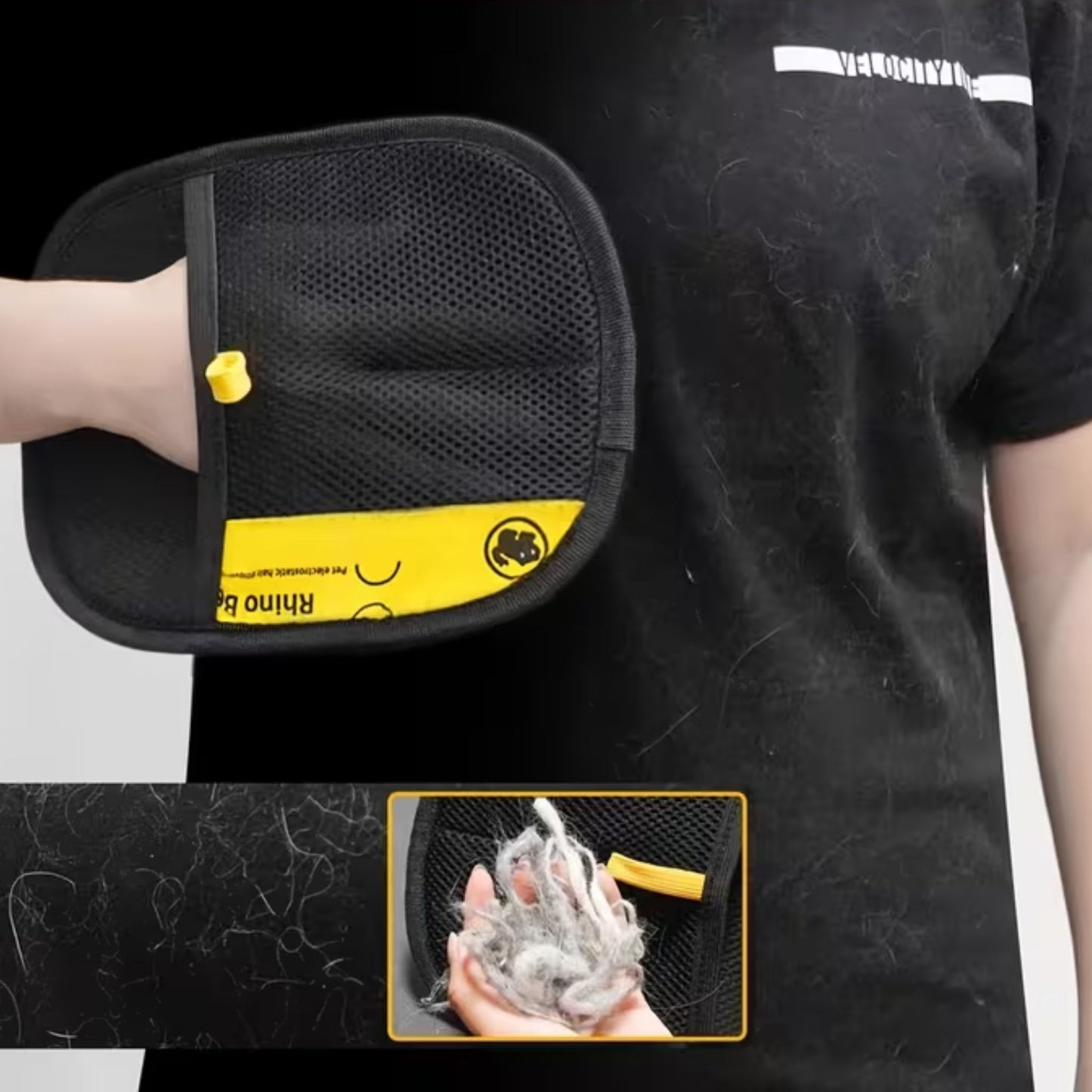 כפפת הסרת שיער לחתולים וכלבים