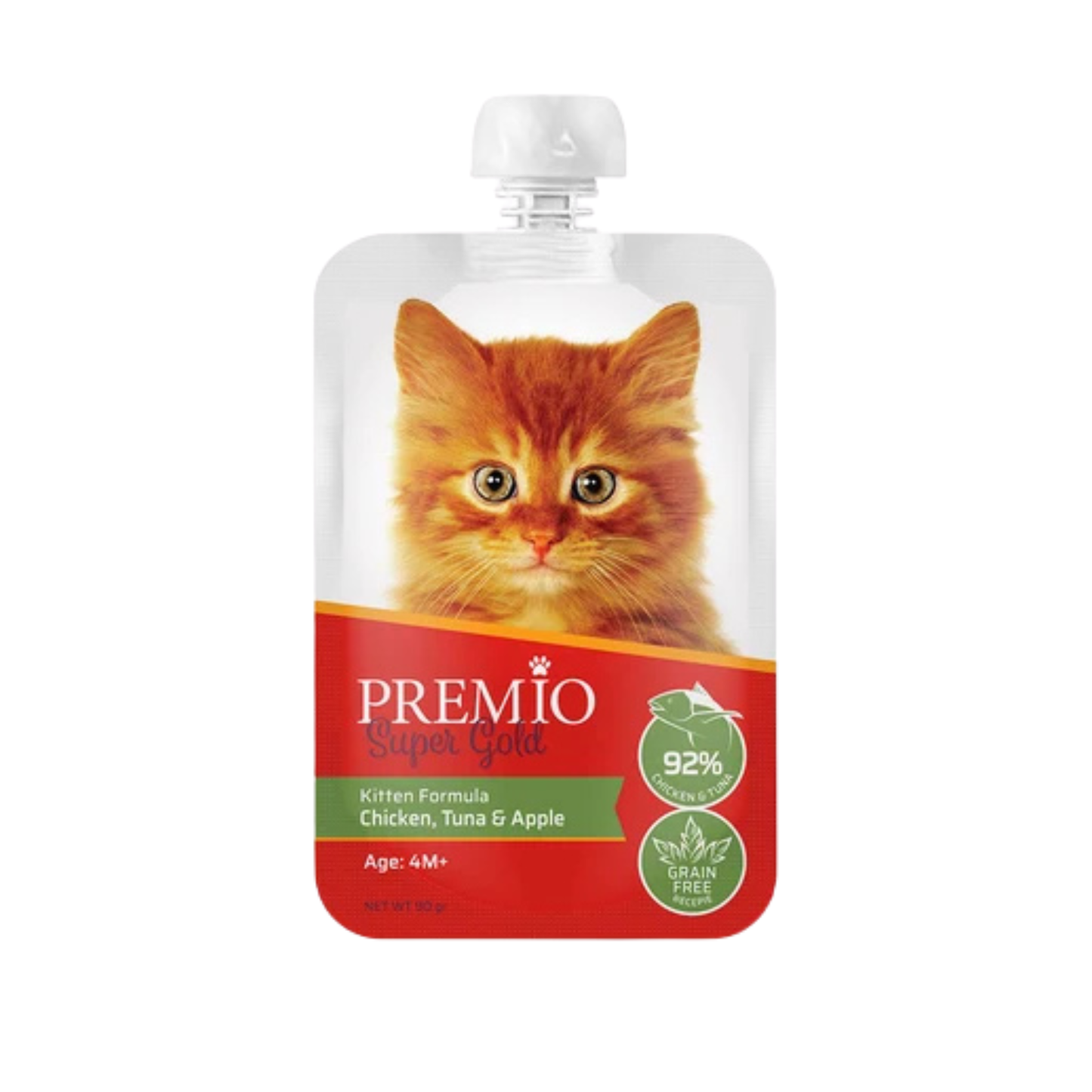 Premio פרמיו מחית עוף טונה ותפוח לגורי חתולים 90 גרם
