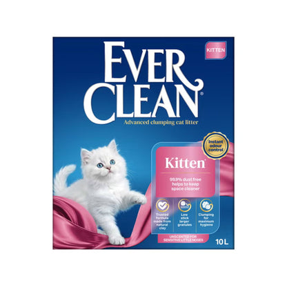 EVER CLEAN - אברקלין חול לגורי חתולים קיטן ללא ריח 10 ליטר