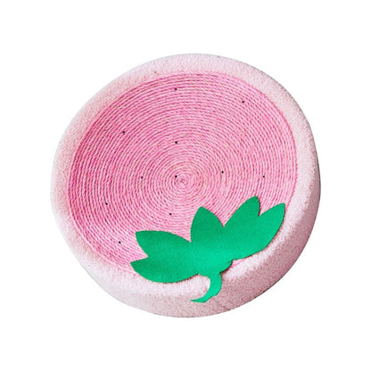 Hoofie משטח גירוד לחתולים עגול צבע ורוד