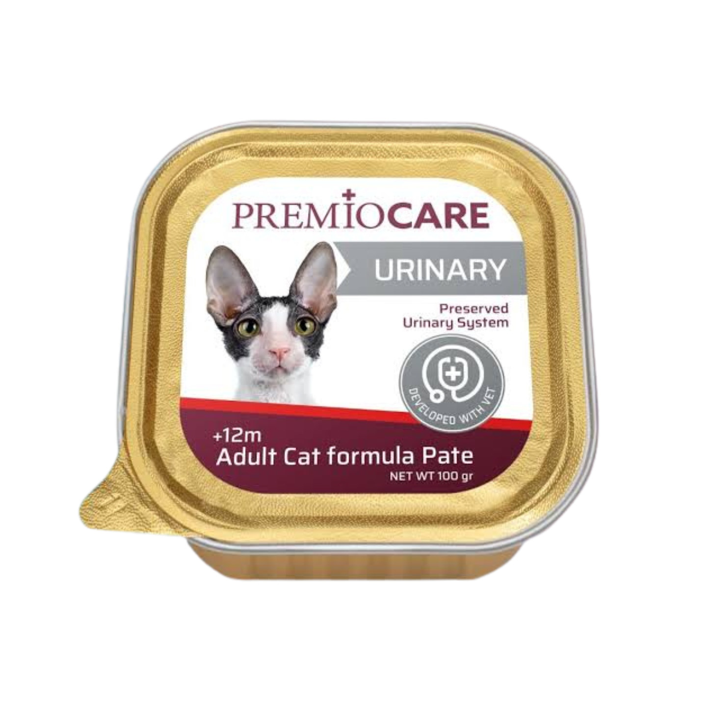 Premio Care פרמיו קייר מזון רטוב לחתולים בוגרים לשמירה על מערכת השתן יורינרי 100 גרם