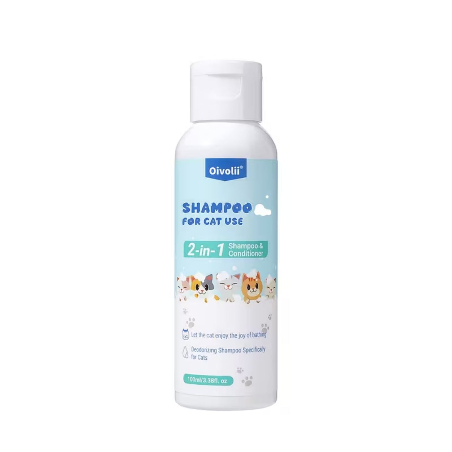 שמפו ומרכך לחתולים לפרווה 100 מ״ל