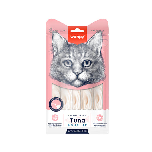WANPY Tuna and Shrimp Cat Lickable Treat 70g