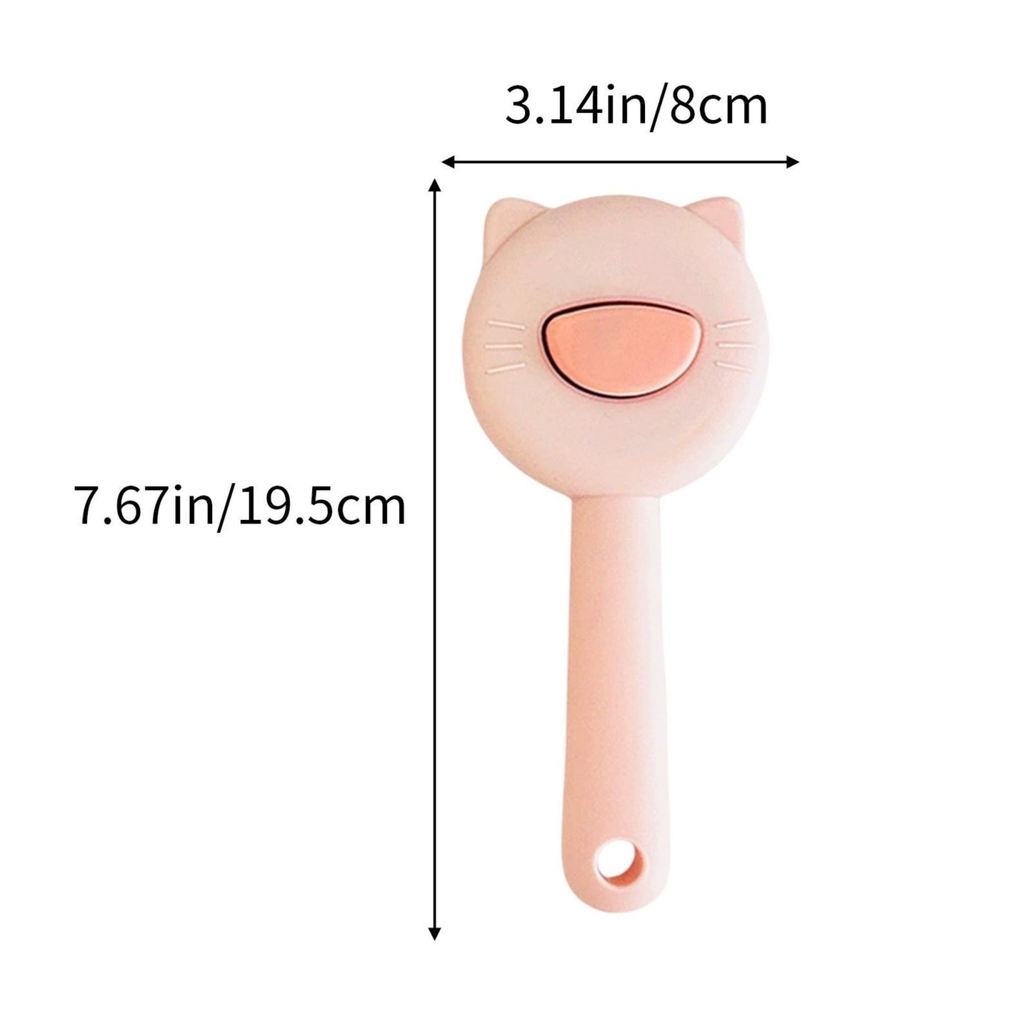 מברשת לכלבים וחתולים להסרת שיער ונשירה עם כפתור ניקוי