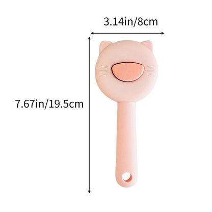 מברשת לכלבים וחתולים להסרת שיער ונשירה עם כפתור ניקוי