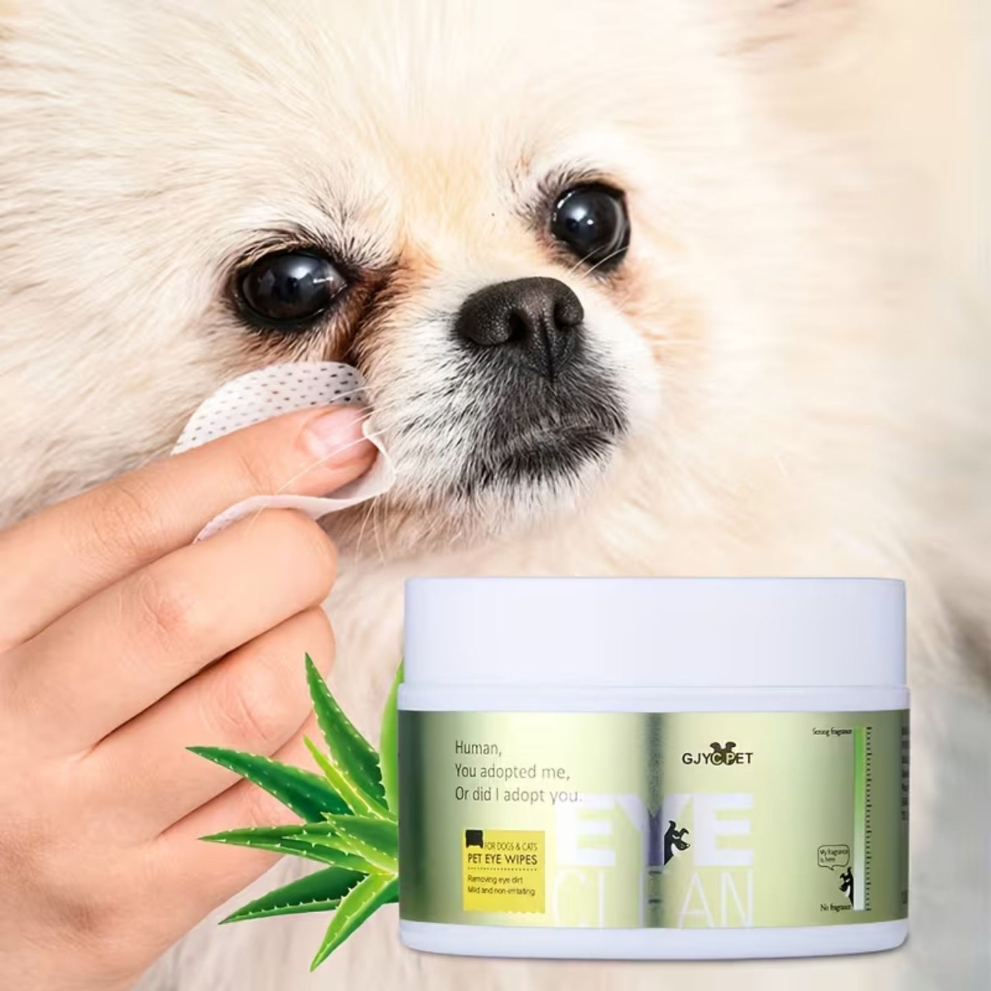 מגבוני ניקוי עיניים לכלבים וחתולים 120 יחידות