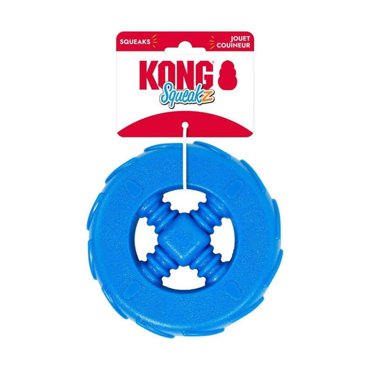 KONG L Игрушка-колесо с пищалкой для собак, размер L