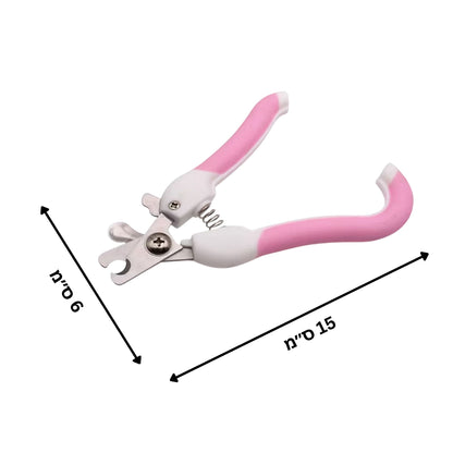 קוצץ ציפורניים לכלבים וחתולים צבע ורוד