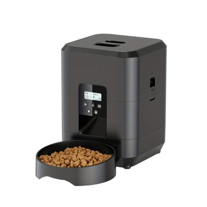 מתקן האכלה אוטומטי לחתולים וכלבים 2 ליטר עם מסך דיגיטלי ותזמון ארוחות