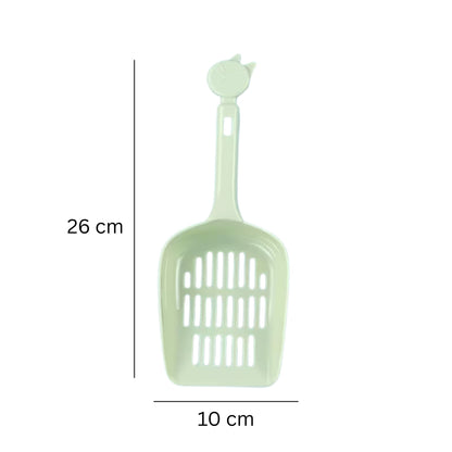 כף איסוף לחול חתולים צבע ורוד