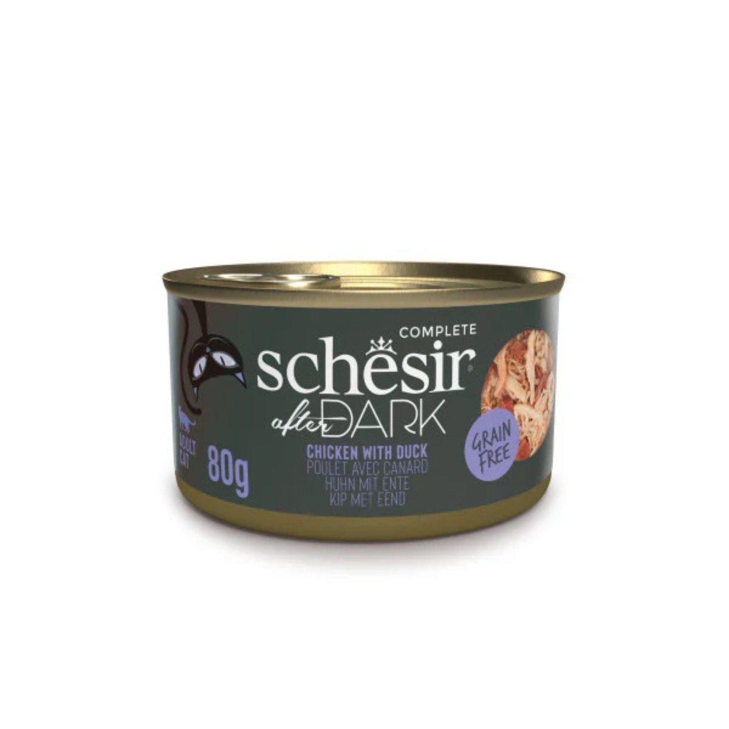 Schesir Деликатесы для кошек Куриный и утиный суп 80 грамм