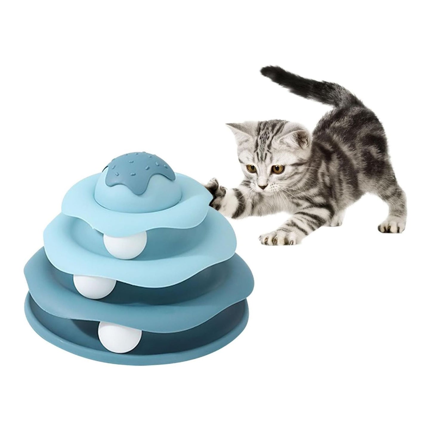 Hoofie צעצוע אינטראקטיבי לחתולים עם כדורים