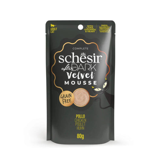 Schesir שזיר פאוץ’ מוס עוף לחתולים 80 גרם