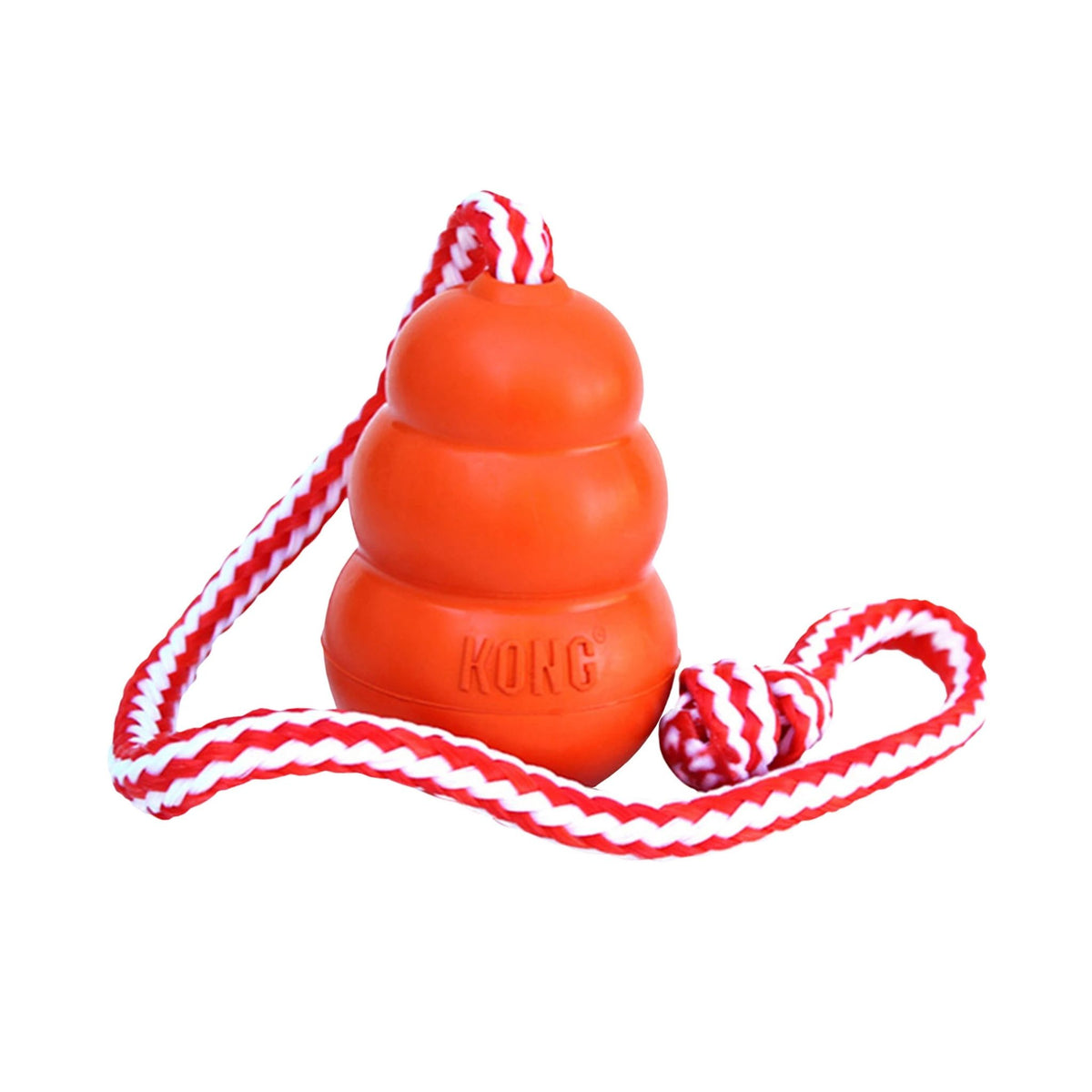 KONG L קונג אקווה צעצוע צף לכלבים עם חבל למשחקי מים מידה