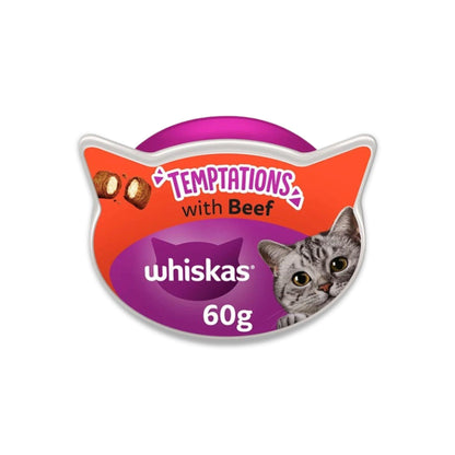 Whiskas - חטיף ויסקס בקר טמפטיישן 60 גרם