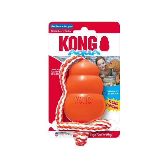 KONG Aqua игрушка для собак с веревкой для игр в воде, размер M