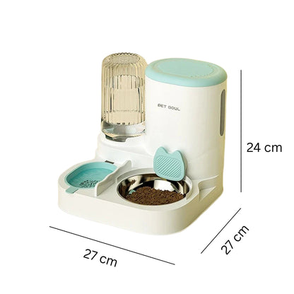 מתקן אוכל ומים אוטומטי לחתולים ולכלבים