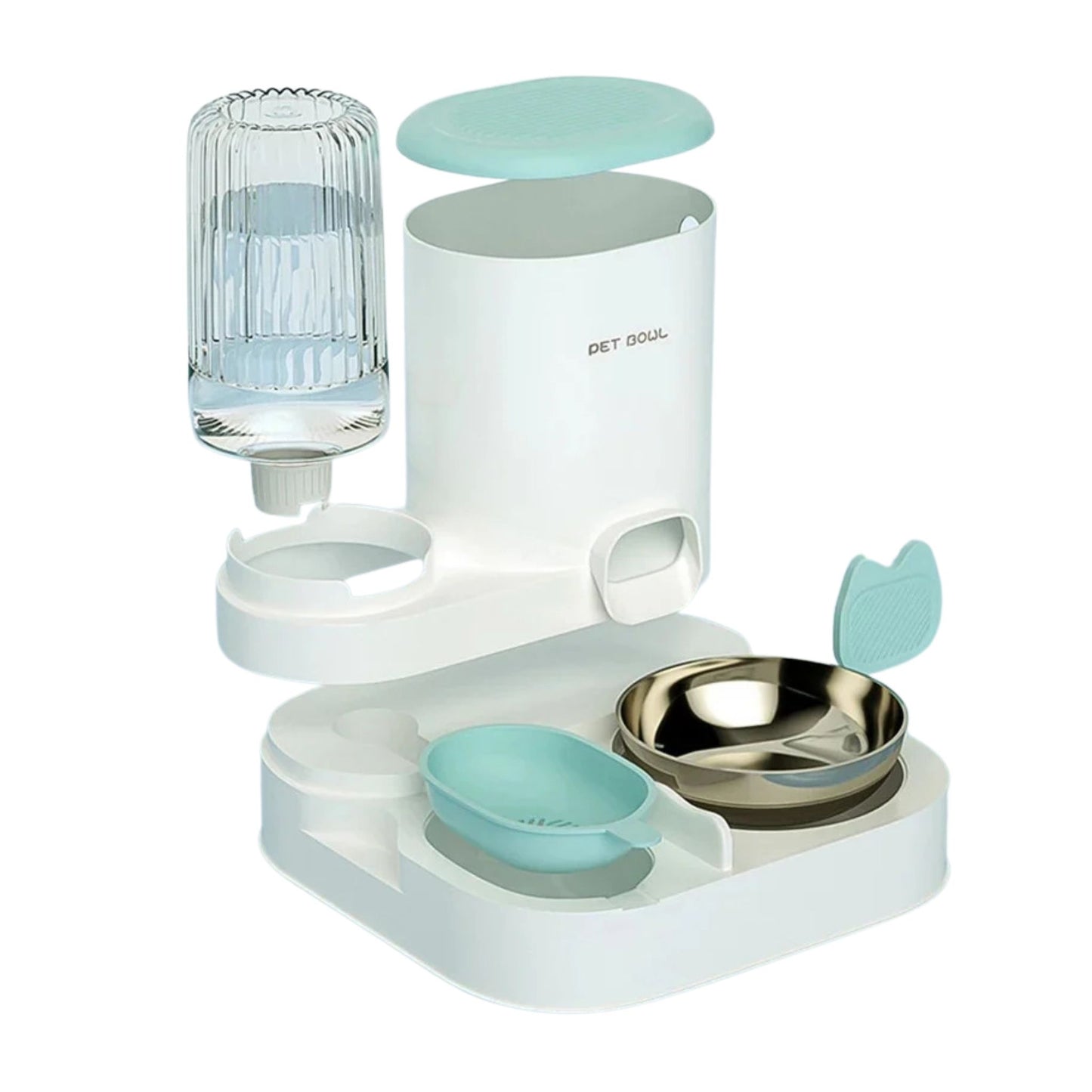 מתקן אוכל ומים אוטומטי לחתולים ולכלבים