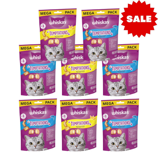 Whiskas מבצע 4 חטיפים ויסקאס לחתולים כריות 60 גרם