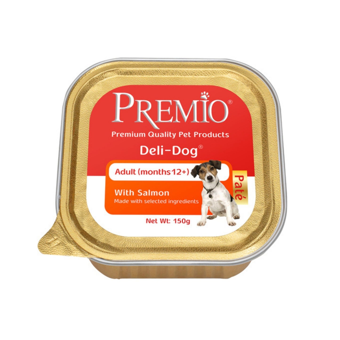 Premio פרמיו מעדן פטה לכלבים בוגרים עם סלמון 150 גרם