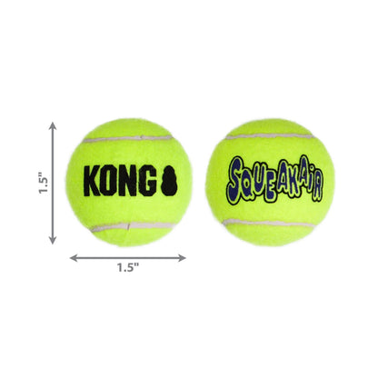 KONG מארז 3 יחידות XS קונג כדורי טניס מצפצפים לכלבים מידה