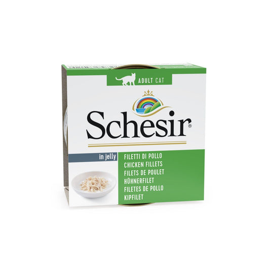 Schesir שזיר מעדן עוף בג’לי לחתולים 85 גרם