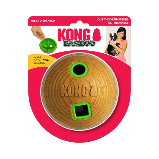 KONG Bamboo, интерактивный мяч-кормушка для собак, размер M