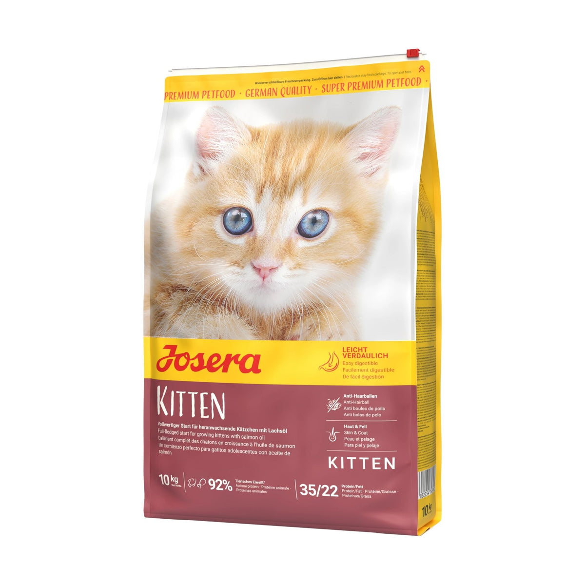 Josera ג'וסרה קיטן מזון יבש לגורי חתולים עוף וסלמון 2 ק״ג