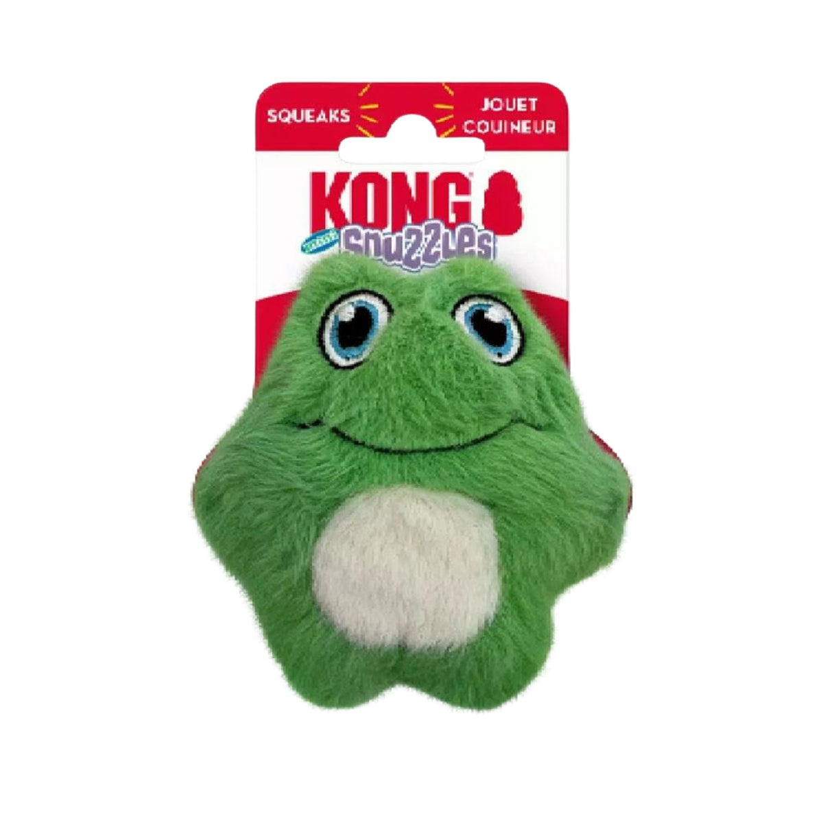 KONG קונג צעצוע בובת צפרדע מצפצפת לכלבים קטנים