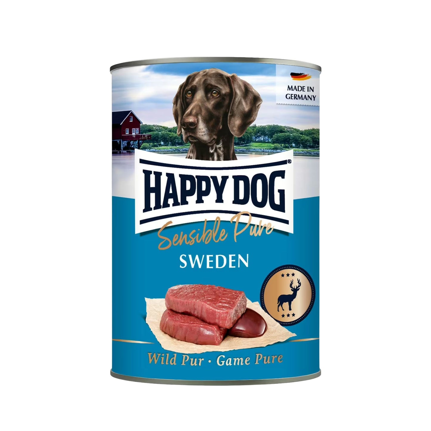 Happy Dog שימורים כלבים הפי דוג צבי 400 גרם