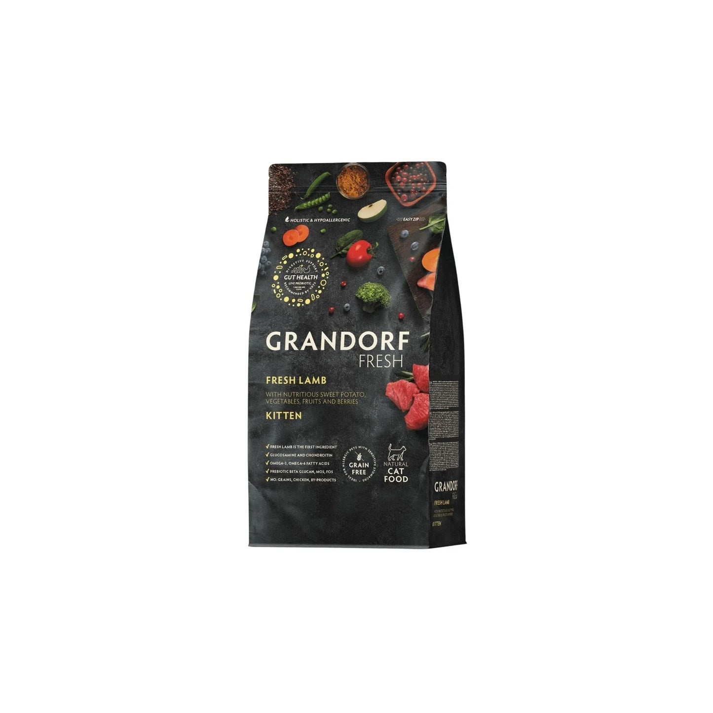 GRANDORF Kitten Fresh Lamb גרנדורף כבש טרי לחתלתולים קיטן היפואלרגני 400 גרם