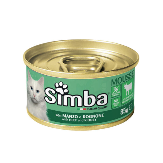 Simba סימבה מעדן מוס לחתולים עם בקר וכליות 85 גרם