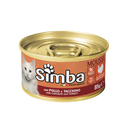Simba מבצע 24 יחידות סימבה מעדן מוס לחתולים 85 גרם