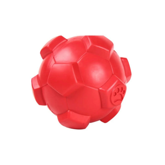 Hoofie צעצוע כדור לכלבים כדור גומי אדום