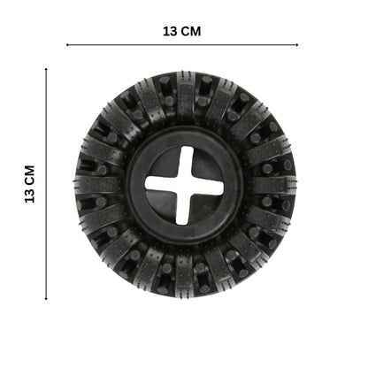 Hoofie צעצוע לעיסה צמיג לכלבים צבע שחור