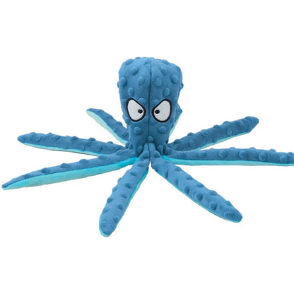 Hoofie צעצוע בובה לכלבים תמנון כחול