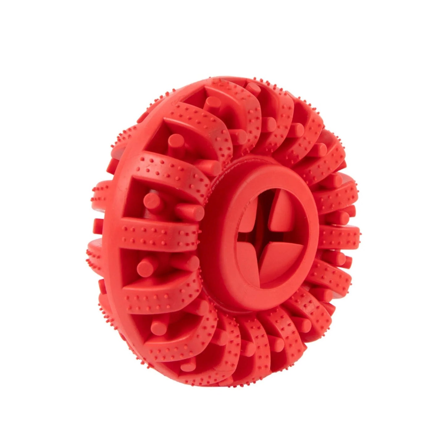 Hoofie צעצוע לעיסה צמיג לכלבים צבע אדום