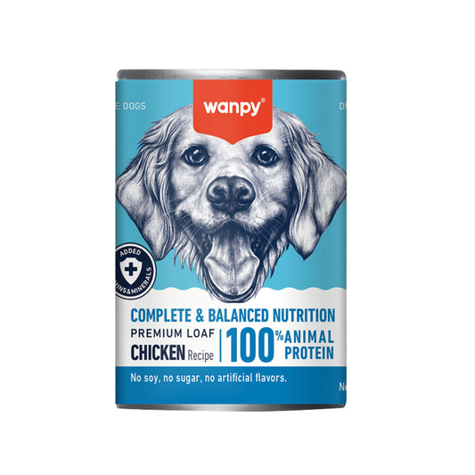 WANPY Chicken Flavor Pate Wet Dog Food 375g