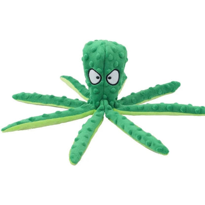 Hoofie צעצוע בובה לכלבים תמנון ירוק