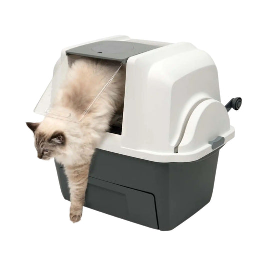 Catit SmartSift semi-automatic enclosed cat litter box